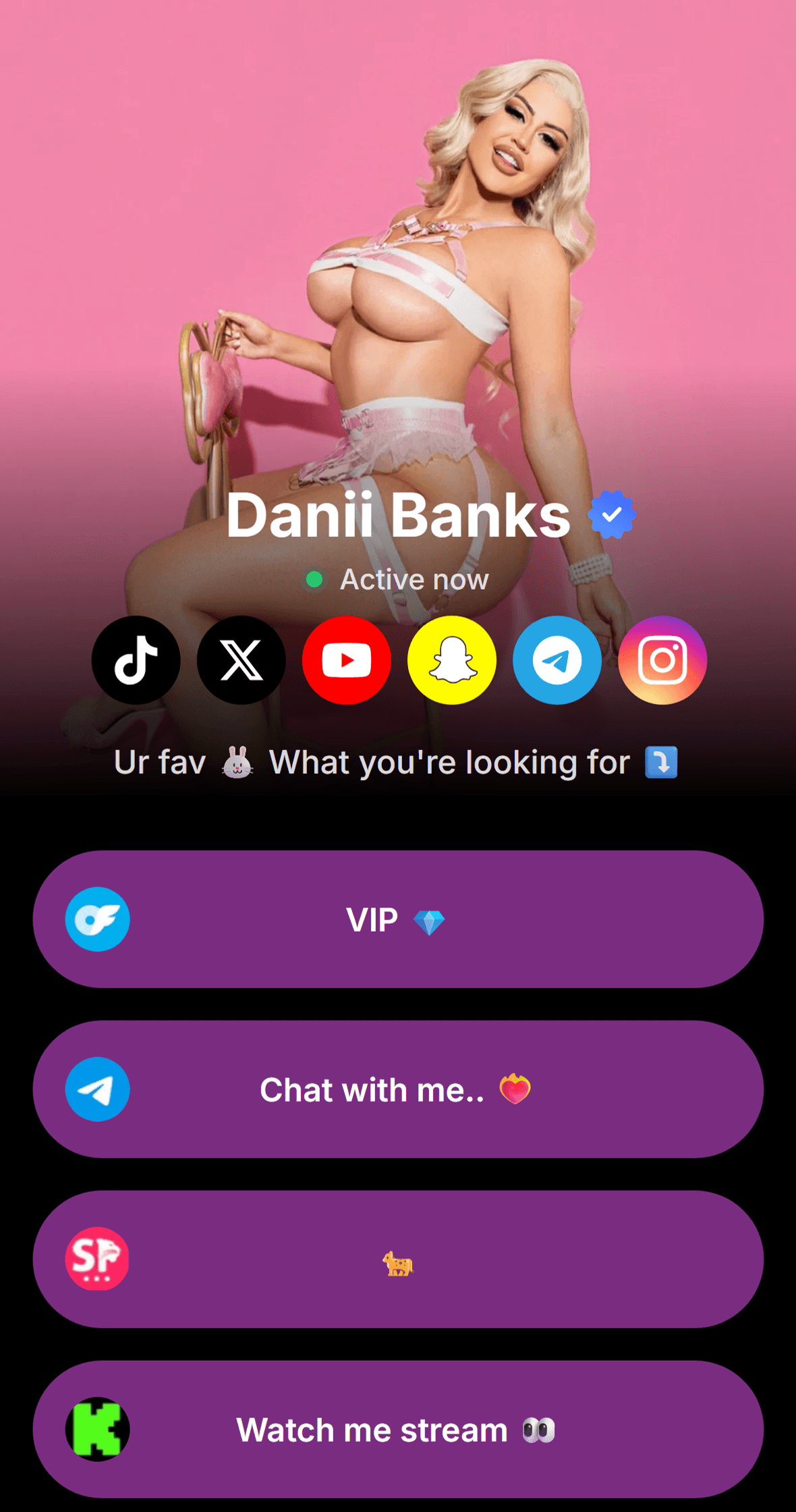 Creator page on Supalink