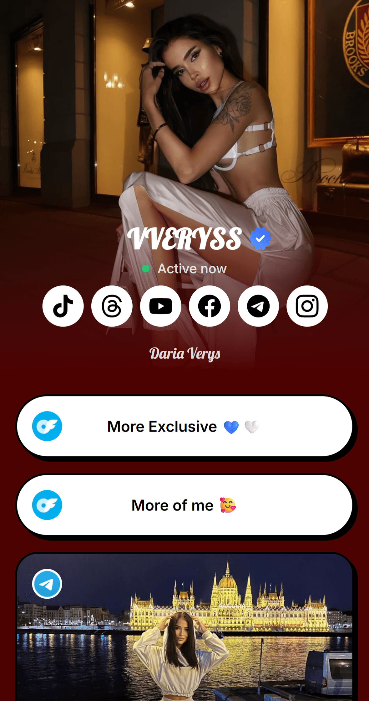 Creator page on Supalink
